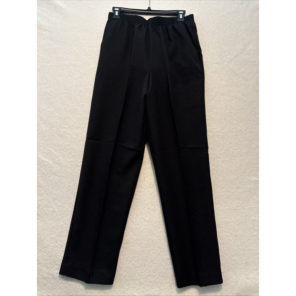 NWOT DONNKENNY WOMENS PANTS SIZE‎ 12 BLACK 2 Pockets Pull On Stretch Waist